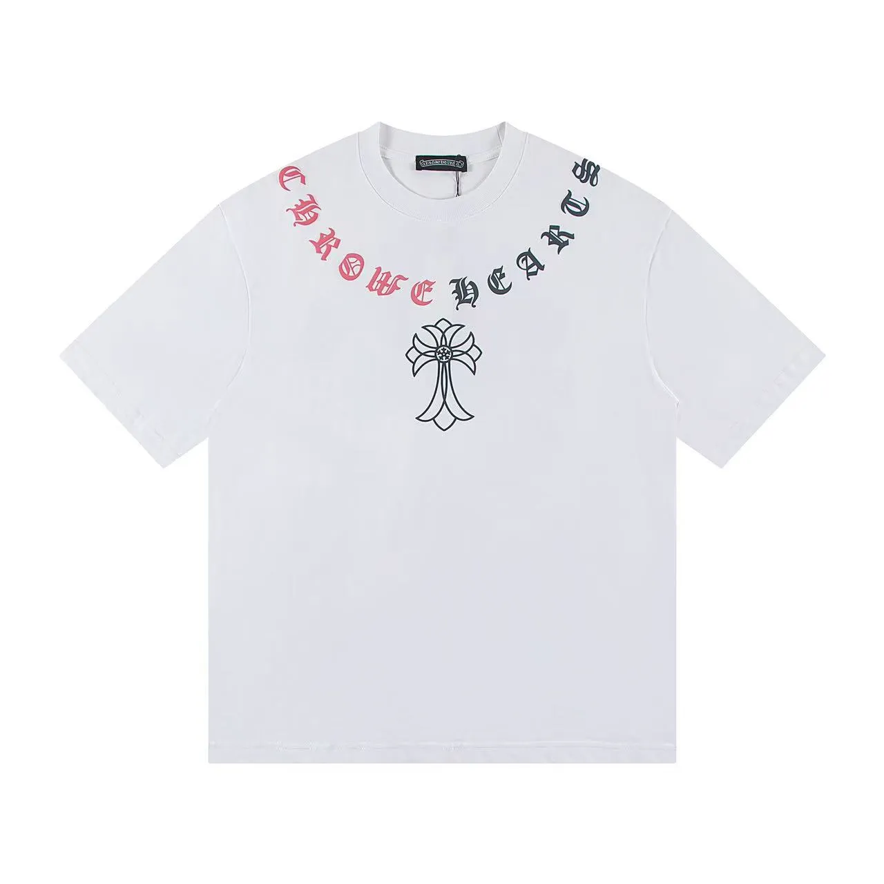 🅿️150 Style: 2025 new Croix Heart short-sleeved T-shirt Material: High version 300g double yarn combed cotton Size: S～XL Color: Black Style number: Z018